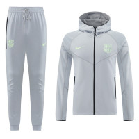 Барселона спортивный костюм с капюшоном серый 2025/26 Барселона спортивный костюм с капюшоном серый 2025/26