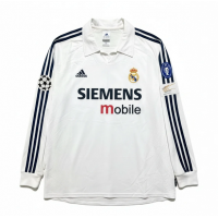 Реал Мадрид футболка домашняя ретро с длинным рукавом 2002/03 Реал Мадрид футболка домашняя ретро с длинным рукавом 2002/03