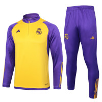 Реал Мадрид тренировочный костюм 2023/24 жёлто-фиолетовый
